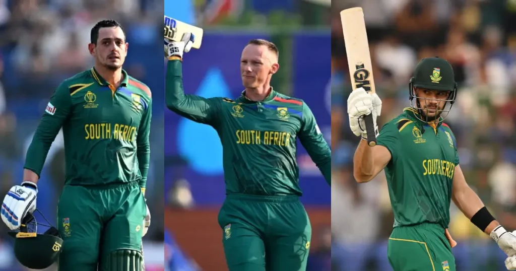 Quinton de Kock, Rassie van der Dussen, Aiden Markram