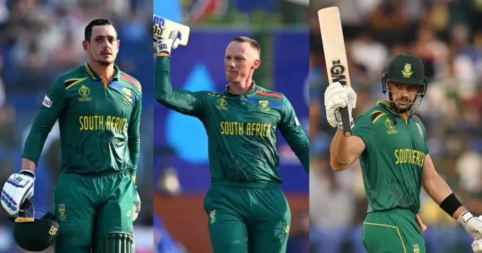 Quinton de Kock, Rassie van der Dussen, Aiden Markram