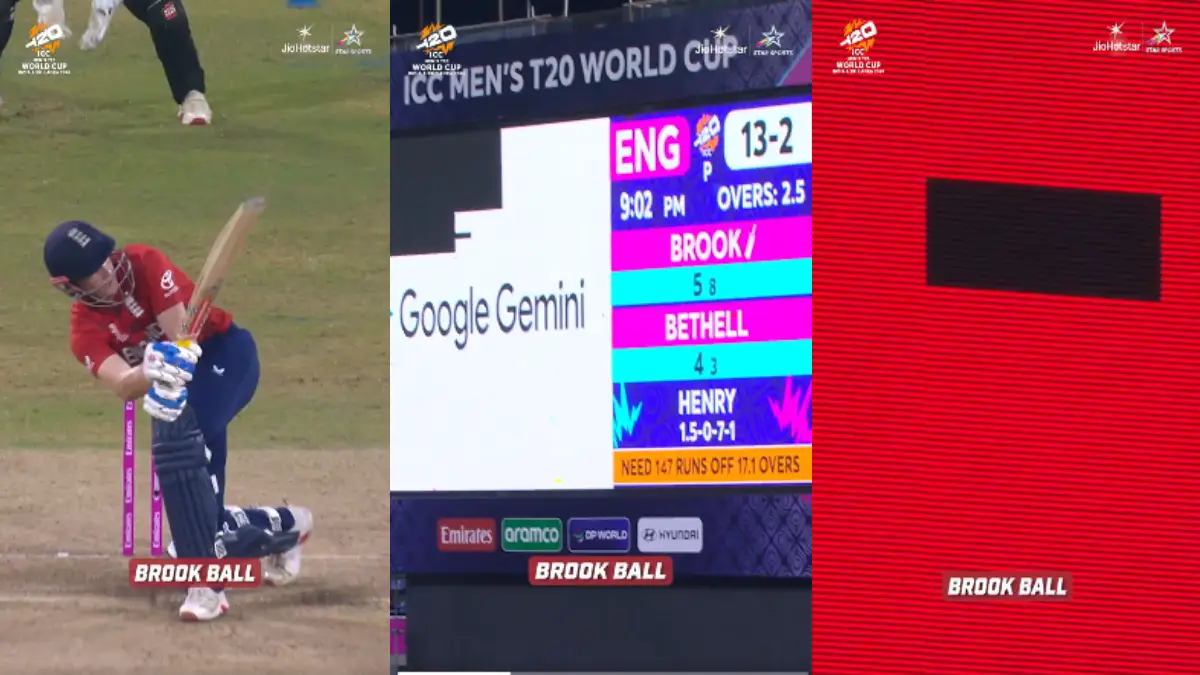हैरी ब्रूक के छक्के से टूटी LED स्कोरबोर्ड स्क्रीन, ICC को हुआ बड़ा नुकसान