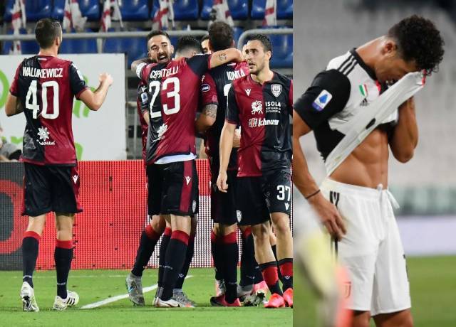 Cagliari beats Juventus 2-0, Ronaldo's hopes of finishing Serie A's top scorer