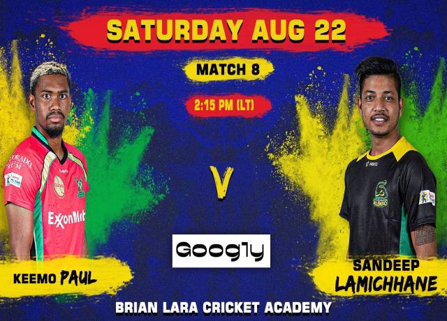 CPL 2020, 8th Match : GAW vs JT live score & streaming