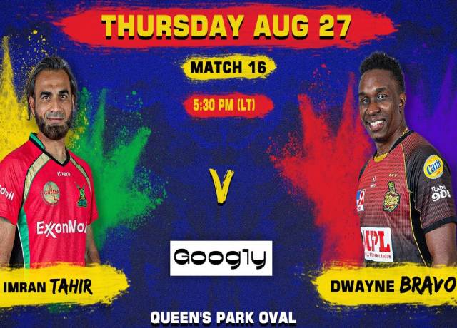 CPL 2020, 16th Match : GAW vs TKR live score & streaming