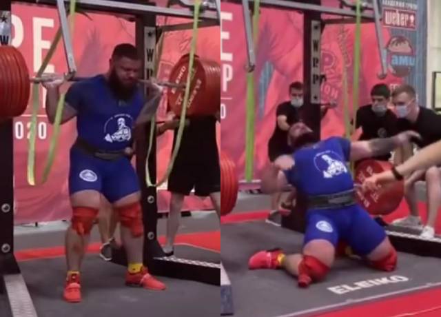 Russian powerlifter fractures both knees as attempt to squat 400kg