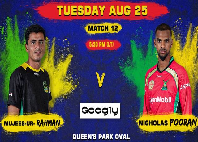 CPL 2020, 12th Match : JT vs GAW live score & streaming