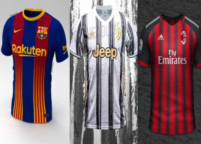 All top football clubs new home and away kits/jersey for 2020-21 season