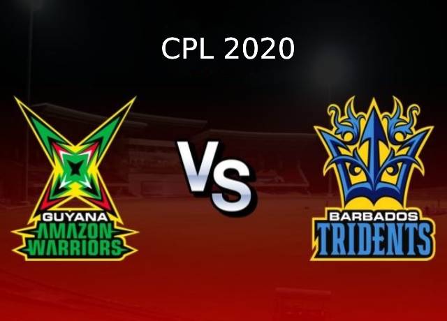 CPL 2020, 22nd Match : GAW vs BT live score & streaming