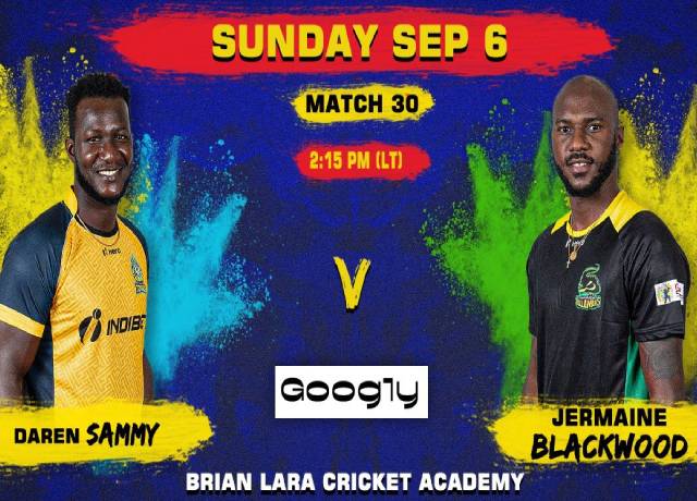 CPL 2020, 30th match : SLZ vs JT live score & streaming