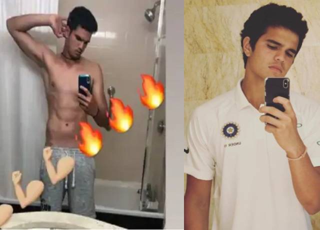 IPL 2020: Arjun Tendulkar shows 8 pack abs