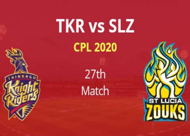 CPL 2020, 27th Match : TKR vs SLZ live score & streaming