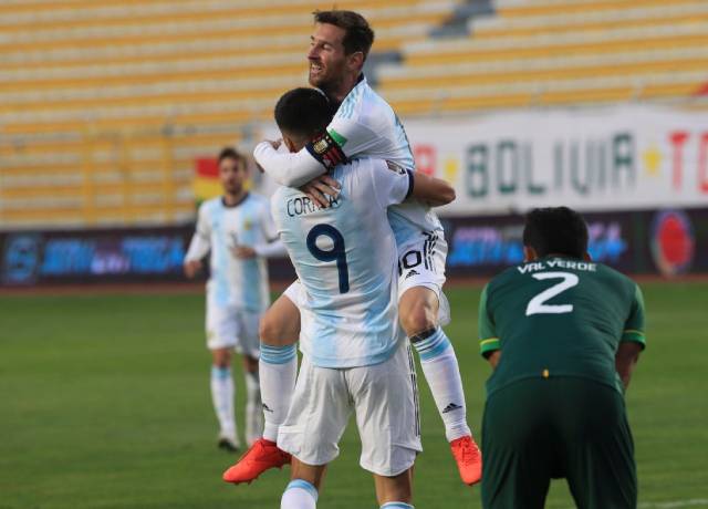 World Cup Qualifiers: Argentina beat Bolivia 2-1