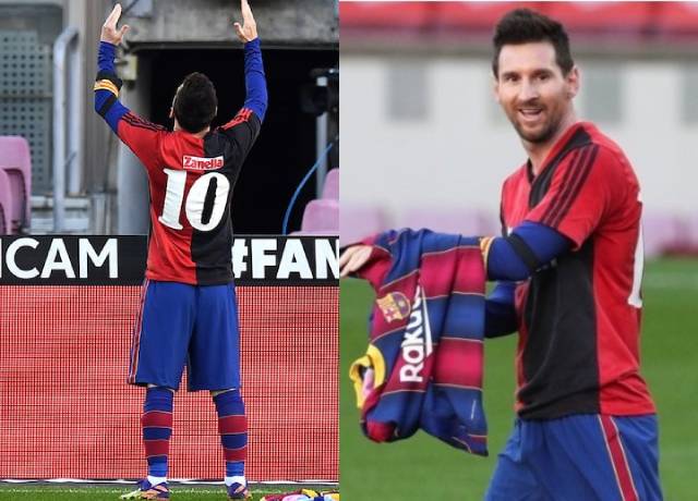 Messi fined for taking off jersey to pay tribute to Maradona