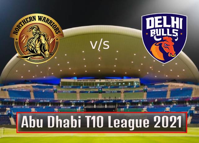 T10 League 2021 : 9th Match, Northern Warriors vs Delhi Bulls live streaming