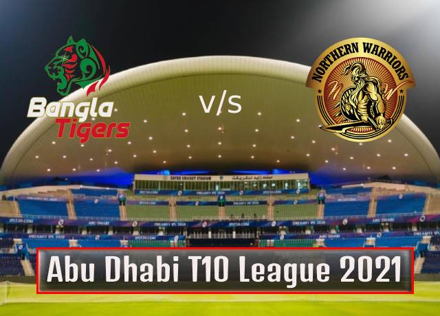 T10 League 2021 : 11th Match, Bangla Tigers vs Northern Warriors live streaming