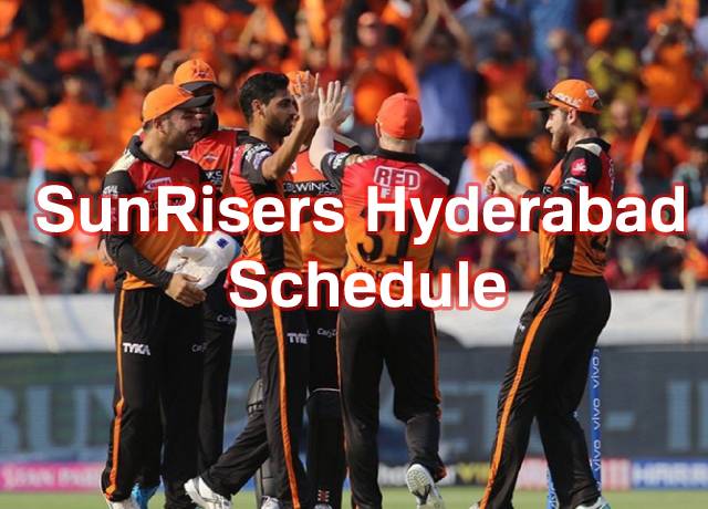 IPL 2021 : SunRisers Hyderabad full schedule & Squad