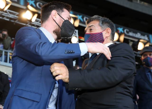 Laporta's heartwarming message for Leo Messi