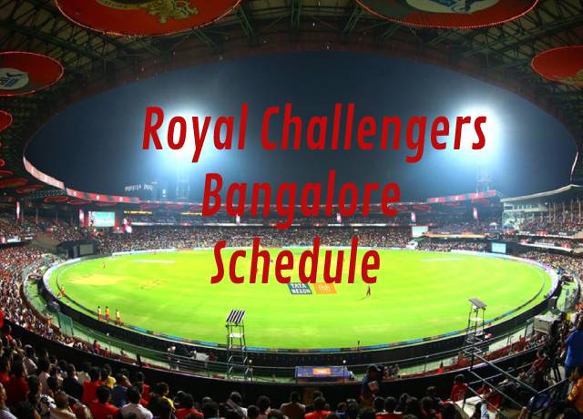 IPL 2021: Royal Challengers Bangalore (RCB) full schedule & Squad