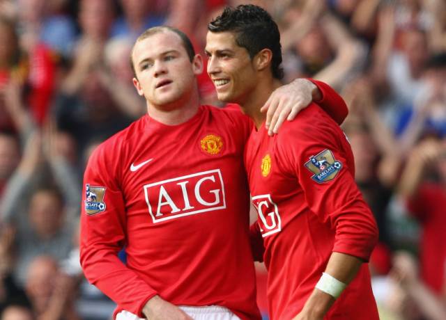Wayne Rooney and Cristiano Ronaldo