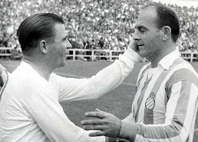 Ferenc Puskas and Alfredo Di Stefano
