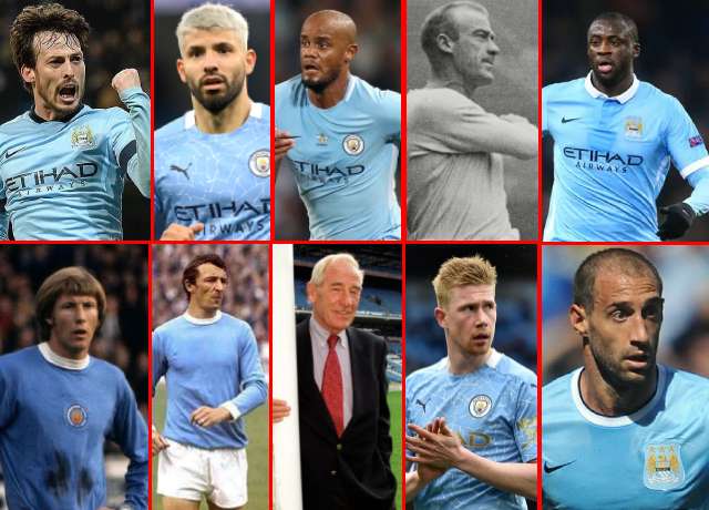 Top 10 greatest Manchester City players of all time