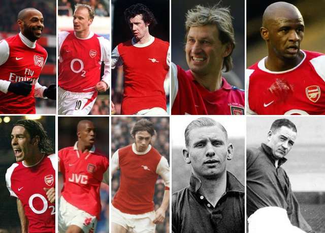 Top 10 greatest Arsenal players of all time