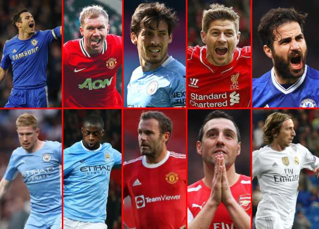 Top 10 Greatest Attacking Midfielders in Premier League History