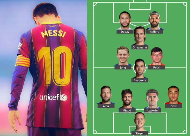 Possible lineup Barcelona might play after Messi's departure