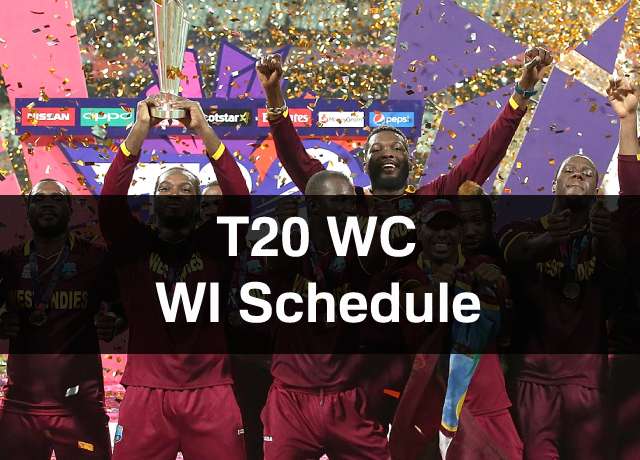 T20 World Cup: West Indies Schedule, Squad, Time & Date