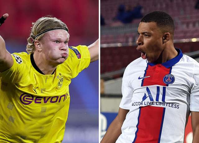 Kylian Mbappe and Erling Haaland