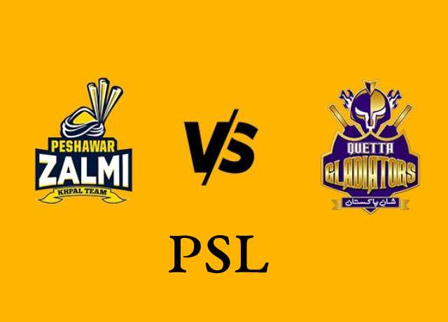 Quetta Gladiators vs Peshawar Zalmi