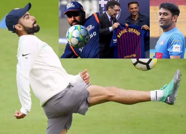 Famous Indian cricketers and their favourite football clubs