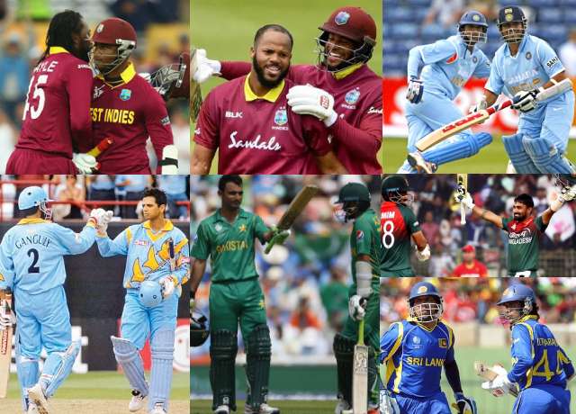 Top 10 highest run partnerships in ODI cricket