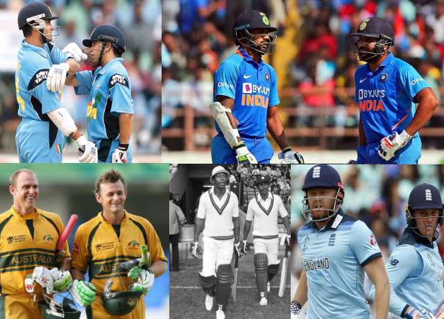 Top 5 most century opening partnerships in ODIs