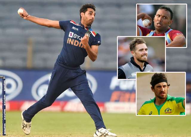 Top 5 players with the most dot balls in the powerplay in T20Is