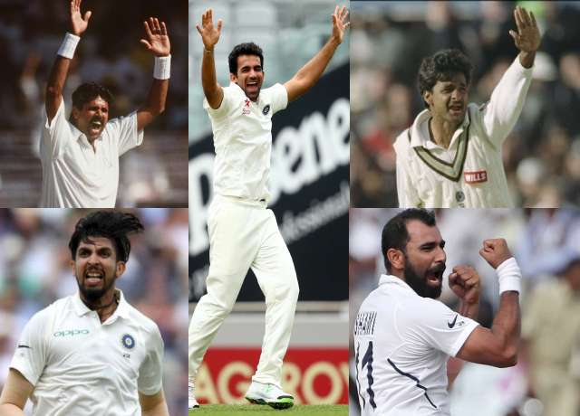 Top 5 Indian pacers with highest wickets in test cricket