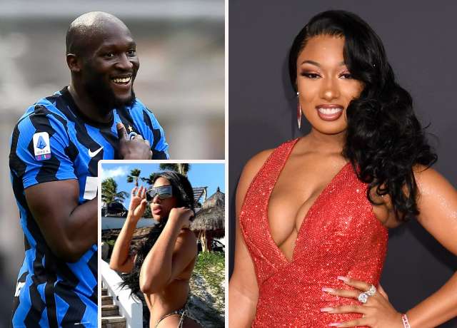 Romelu Lukaku and Megan Thee