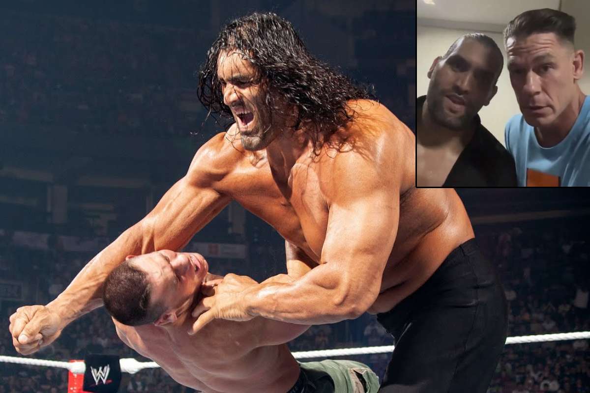 The Great Khali and John Cena