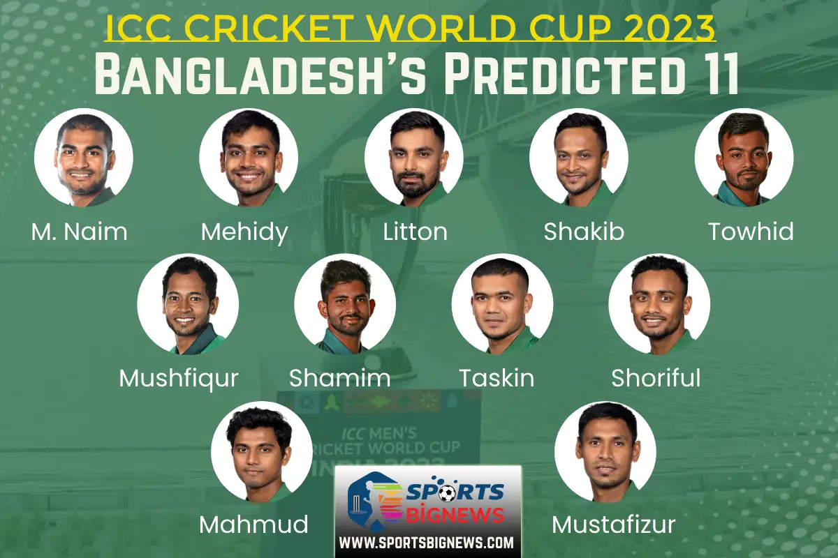 Bangladesh Squad, Playing 11, Schedule for ICC Cricket World Cup 2023