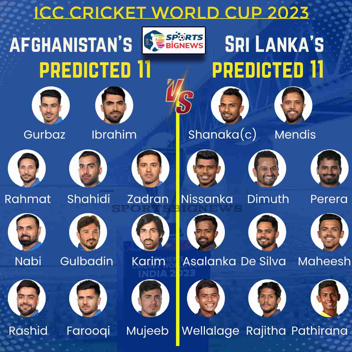 Cricket World Cup 2023: AFG vs SL, Dream11, Free Live Stream