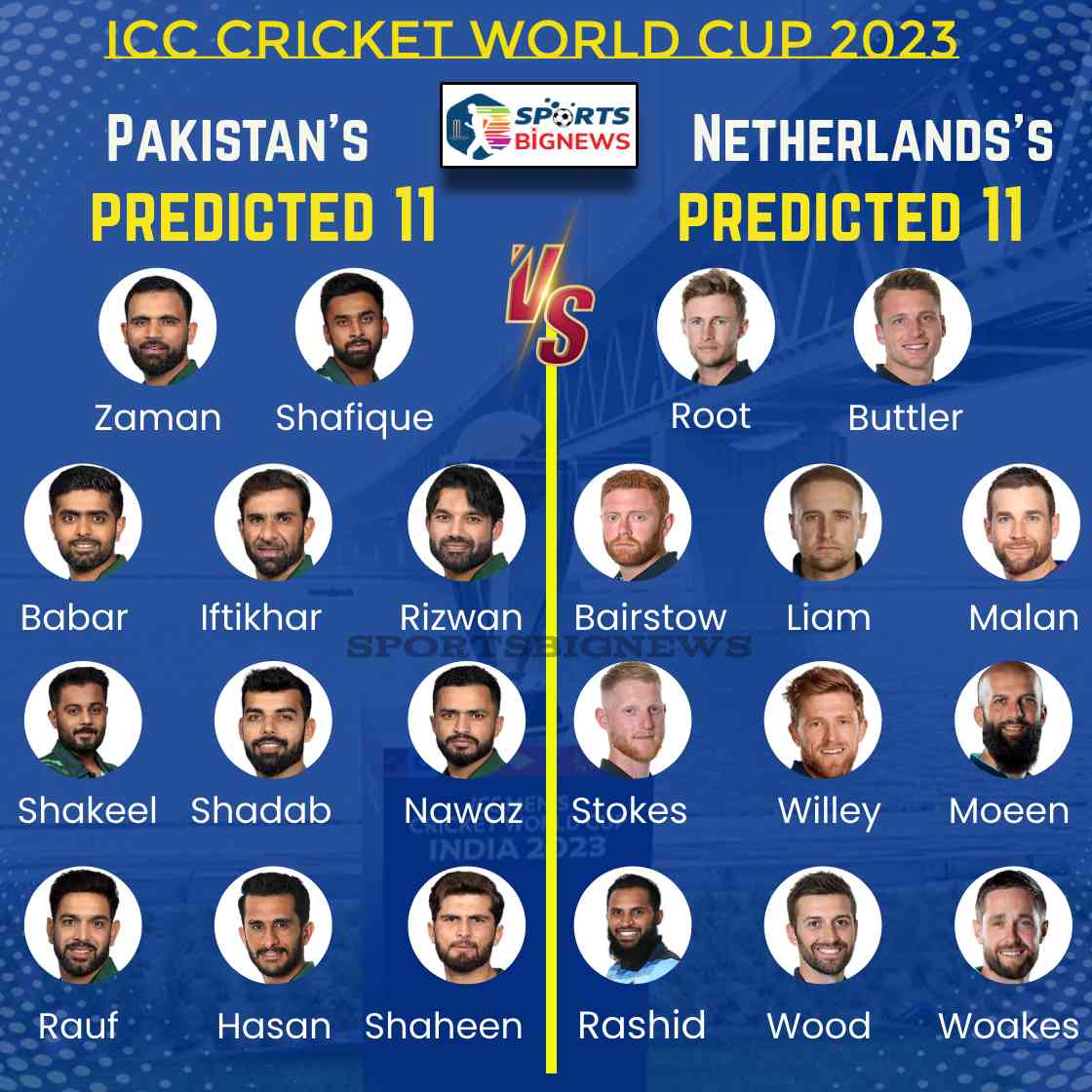 Cricket World Cup 2023: PAK Vs ENG Dream 11, Free live stream