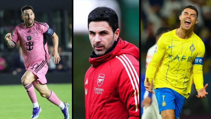 Mikel Arteta chooses between Messi and Ronaldo
