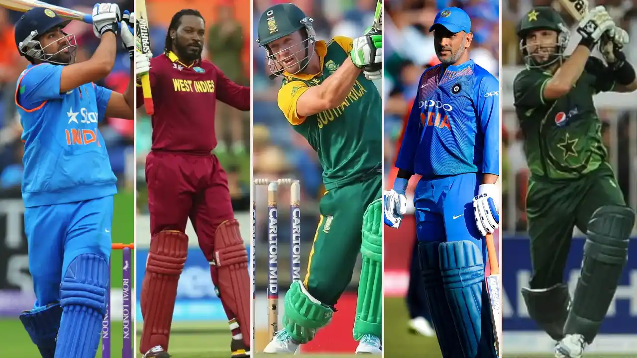 Most Sixes against spin bowlers in ODIs